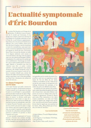 Arts : The symptomal presentness of Eric Bourdon - Éléments