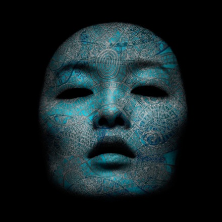 Blue Mask Yasmina Alaoui Marco Guerra geometric body painting