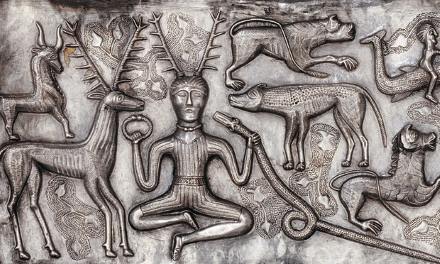 Silver Gundestrup cauldron Denmark