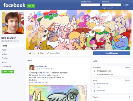 Facebook page Eric Bourdon
