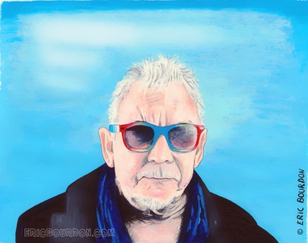 eric burdon watercolor painting portrait by eric bourdon