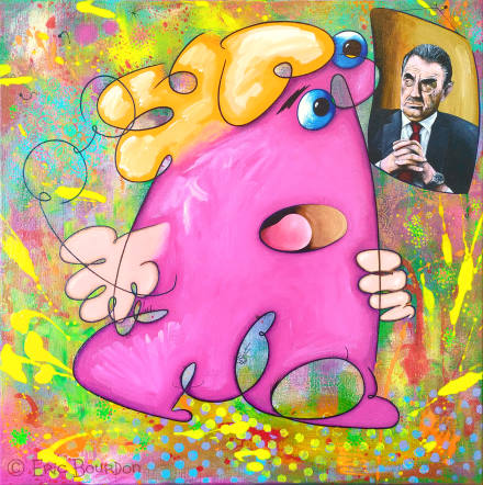 Old classical art in a contemporary gallery - Eric Bourdon