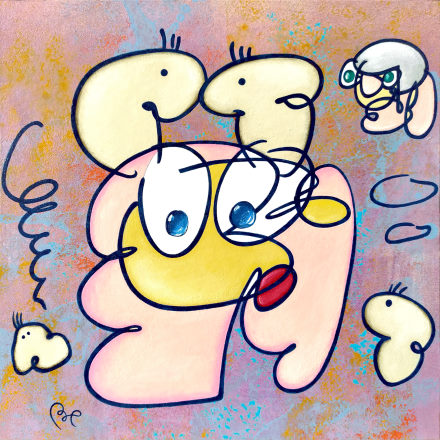 X45BKR$ acrylic painting on paper eric bourdon