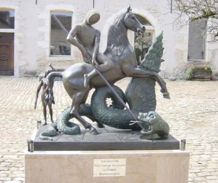 saint george sculpture salvador dali