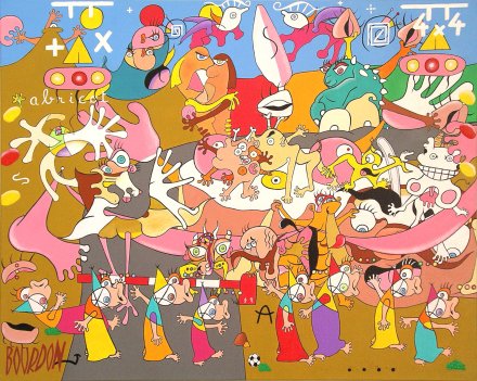 abricot tableau art galerie peinture eric bourdon