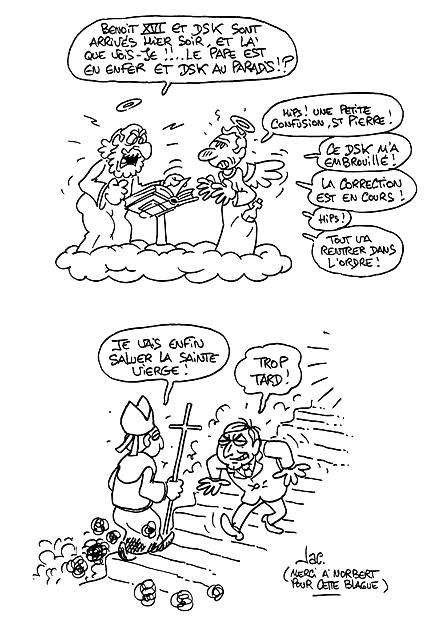 Benoît XVI DSK blog dessinateur jac lelièvre