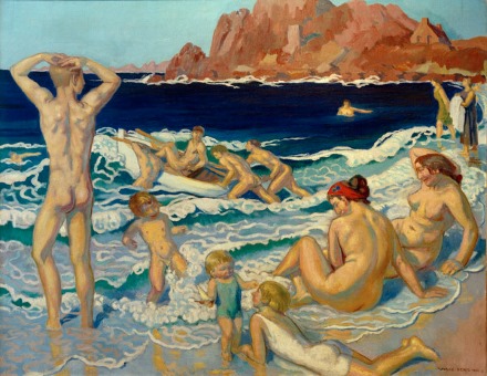 plage canot homme nu maurice denis 440 eric bourdon