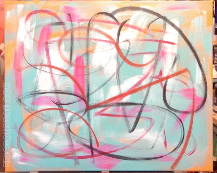 lignes libres toile eric bourdon