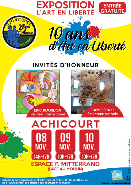 achicourt exposition art en liberté cercle des artistes eric bourdon