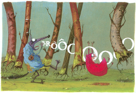 Le Grand Méchant Loup panier Chaperon Rouge