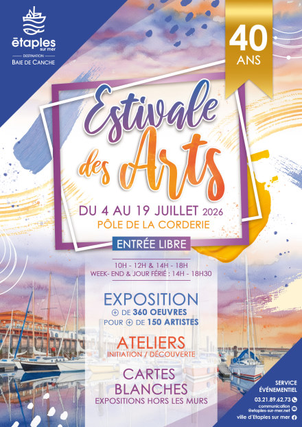 exposition artistique estivale des arts 150 artistes etaples sur mer 2026 eric bourdon