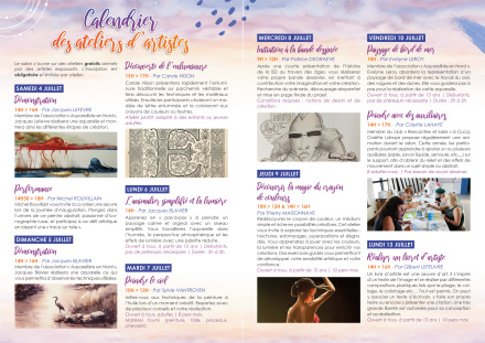 programme ateliers artistiques estivale des arts etaples-sur-mer 2026 eric bourdon