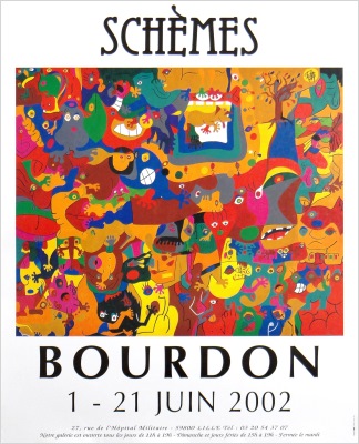 affiche galerie schèmes lille 2002 eric bourdon