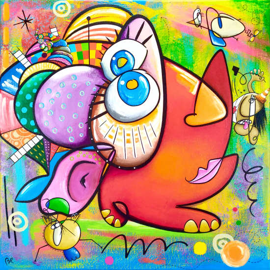Peintures acryliques par Eric Bourdon ascenseur peinture acrylique eric bourdon peintre