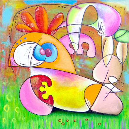'Bird pédicure' par Eric Bourdon, artiste peintre