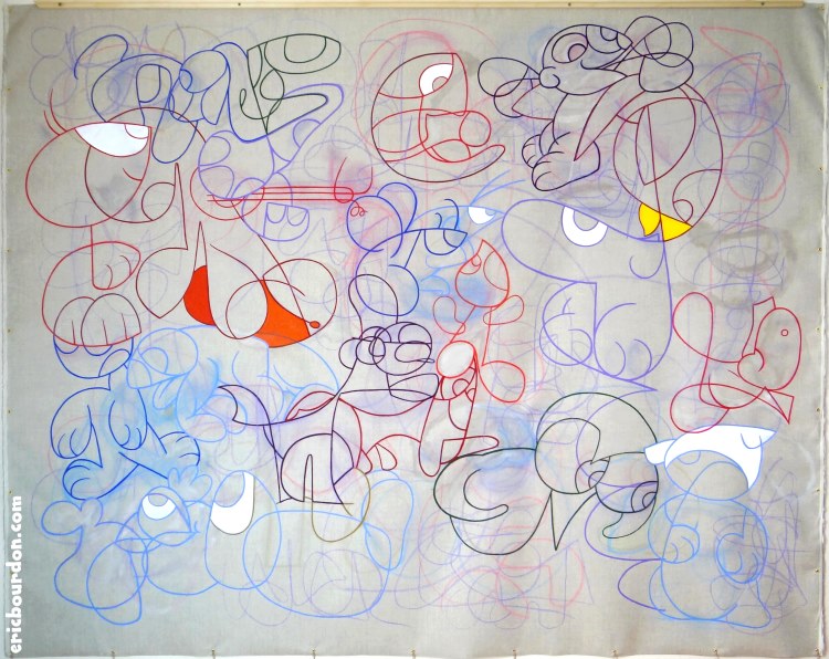 eric bourdon toile psychédélique étape 4