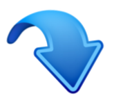 flèche bleue