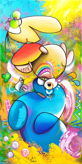 le beret basque eric bourdon peinture acrylique