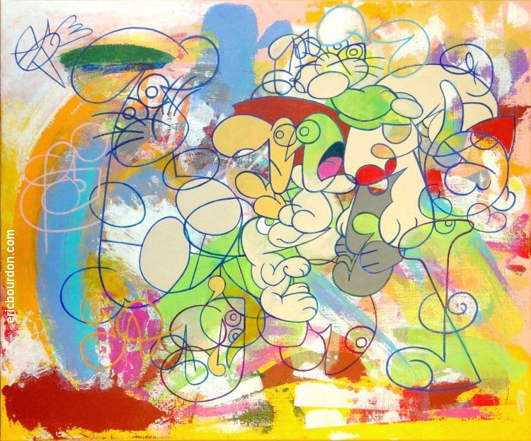 lost peinture acrylique eric bourdon étape 2
