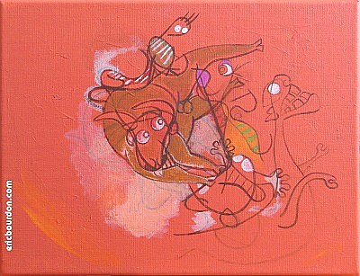 peinture spaghetti eric bourdon