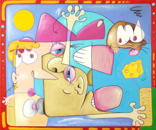 pop rat peinture piece unique eric bourdon