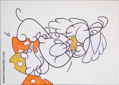 souris oiseau fromage eric bourdon