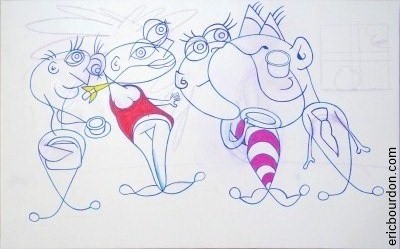 thé ou café ? dessin improvisation eric bourdon