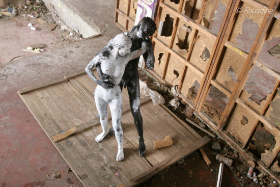 black white nude naked dance dancers body painting eric bourdon