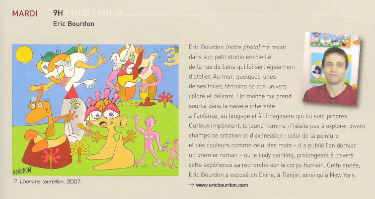 Eric Bourdon painter Lille art magazine Cimaise