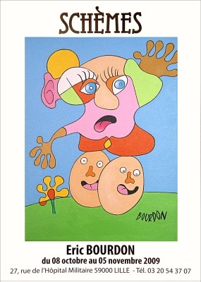 exhibition poster eric bourdon galerie schemes 2009