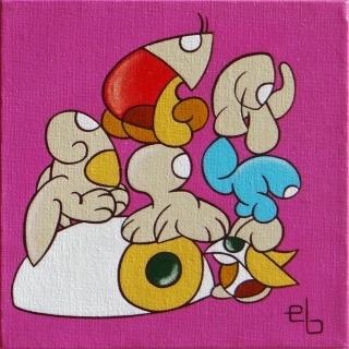 Eyestorming - Acrylic painting by Eric Bourdon