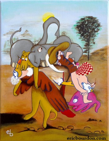 freud memory elephants painting eric bourdon