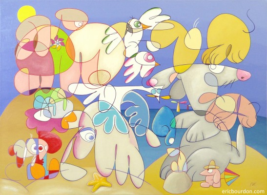 Holi Days - Painting by Eric Bourdon