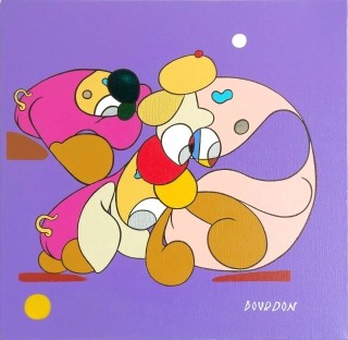 Moon bath - Painting by Eric Bourdon