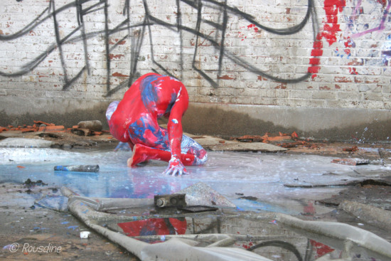 nude red blue body eric bourdon