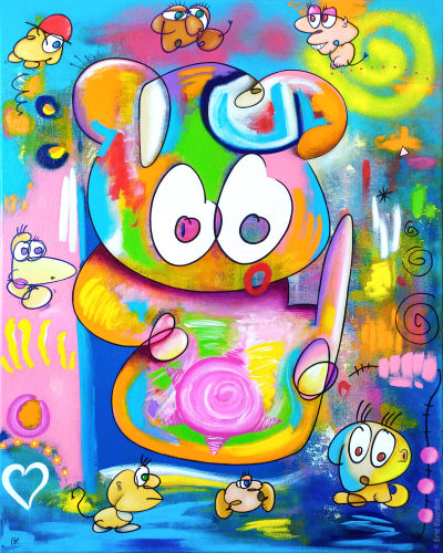 pan-chromatic plastic emulsion acrylic painting eric bourdon