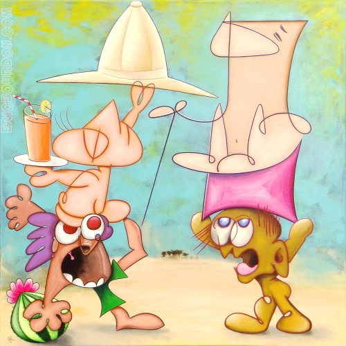 Wealthy Traveler... Painting by Eric Bourdon