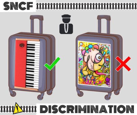 anti painter discrimination luggage sncf eric bourdon