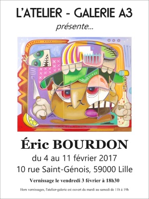 exhibition eric bourdon studio gallery A3 lille 2017