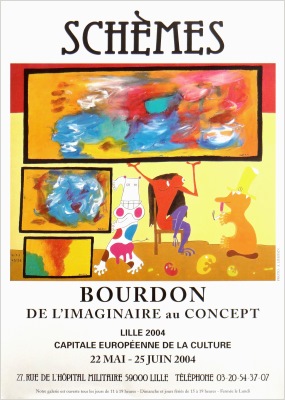 poster exhibition galerie schemes 2004 eric bourdon